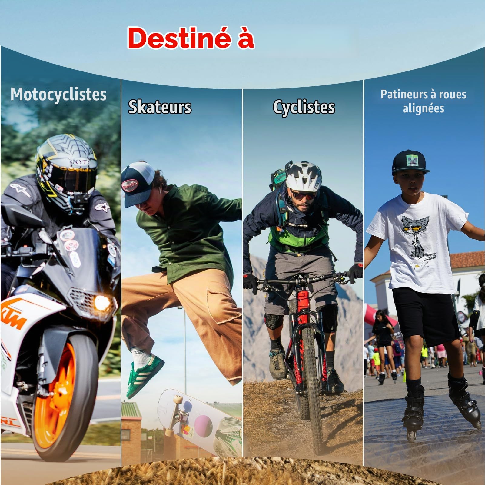 Scoyco 1 Paire de Genouillères pour Motocross Noir Protège Genouillères Ajustables Armure pour Motocross Racing Mountain Biking