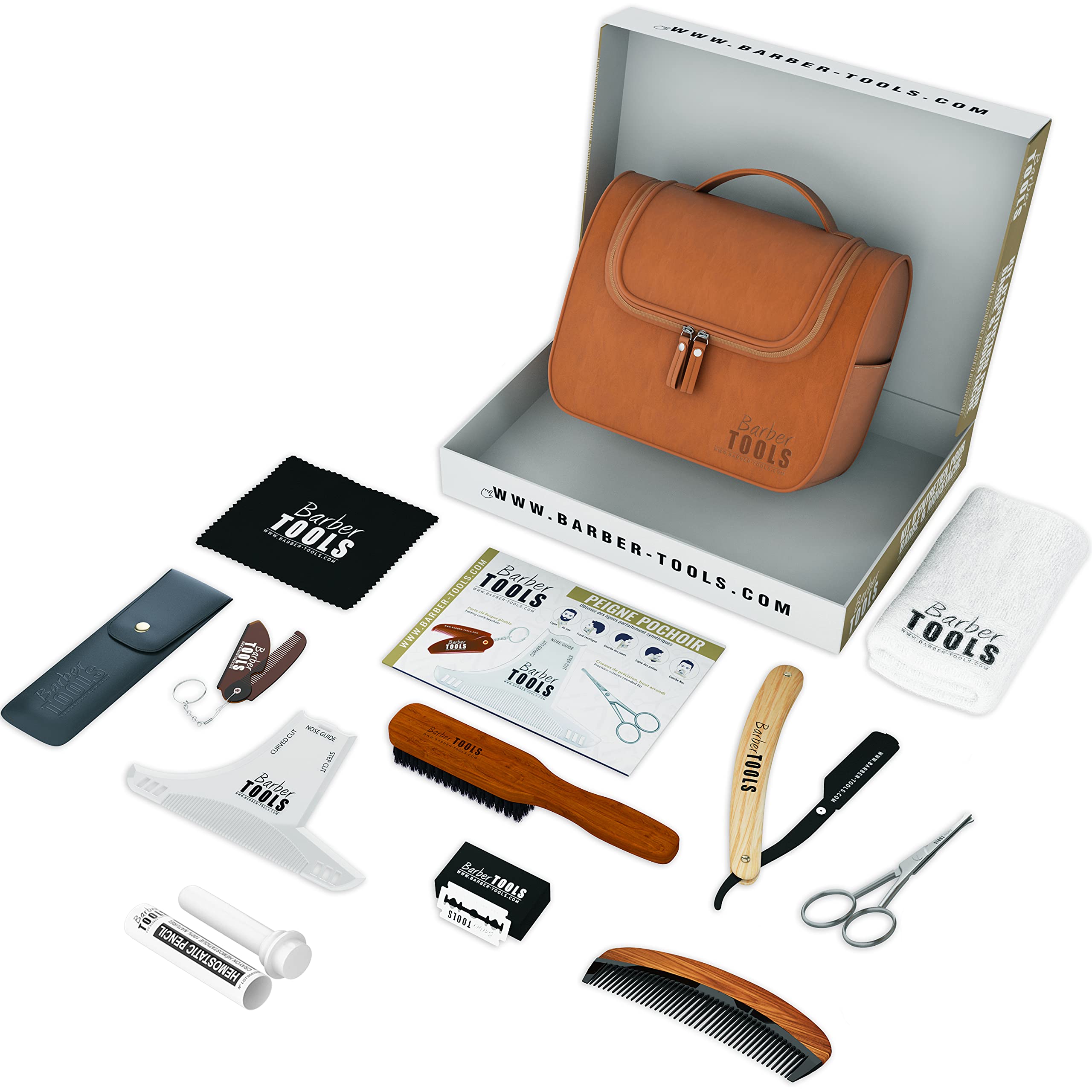 Kit d'entretien barbe et rasage BARBER TOOLS