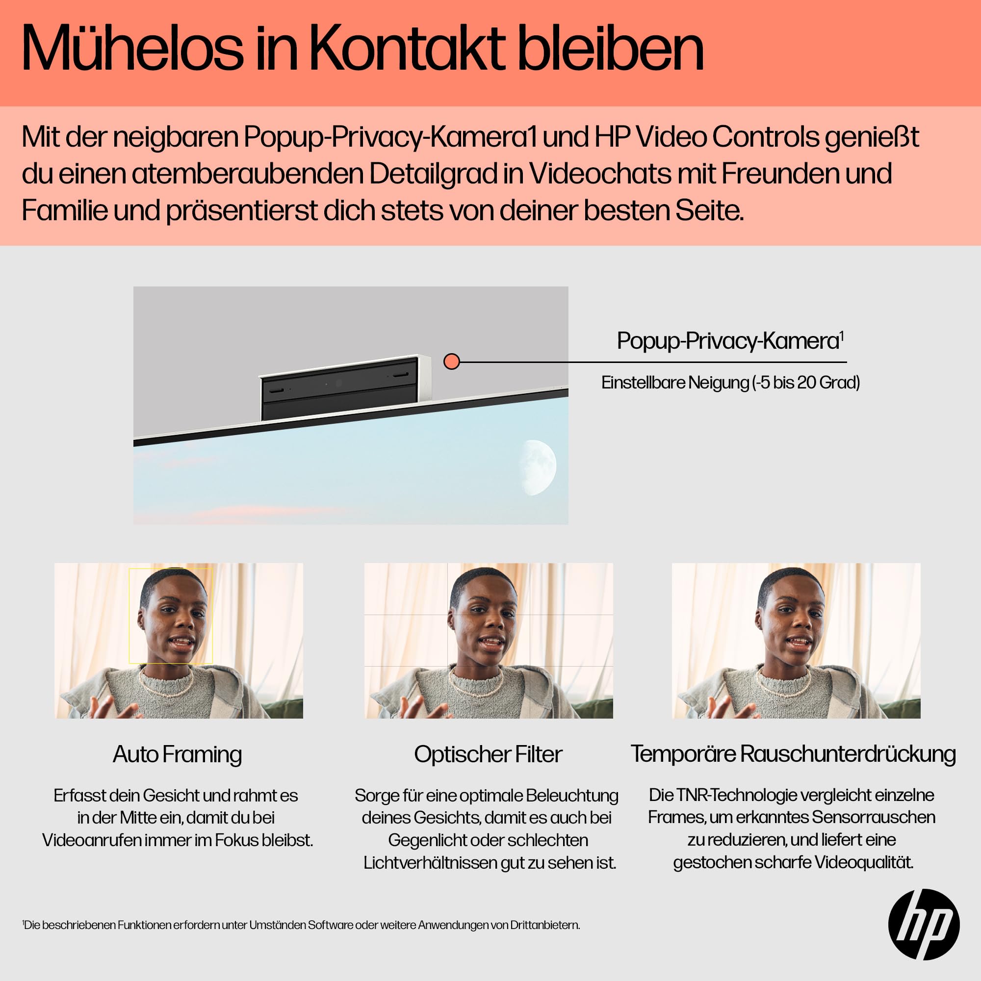 HP All-in-One Desktop-PC |23,8" FHD Display | AMD Ryzen™ 5 7520U | 8 GB DDR5 RAM | 512 GB SSD | AMD Radeon™-Grafikeinheit | Windows 11 Home | Weiß