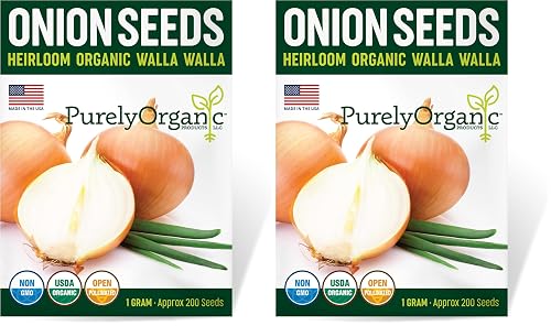 Organic Onion Seeds (Walla Walla) - Approx 200 Seeds -