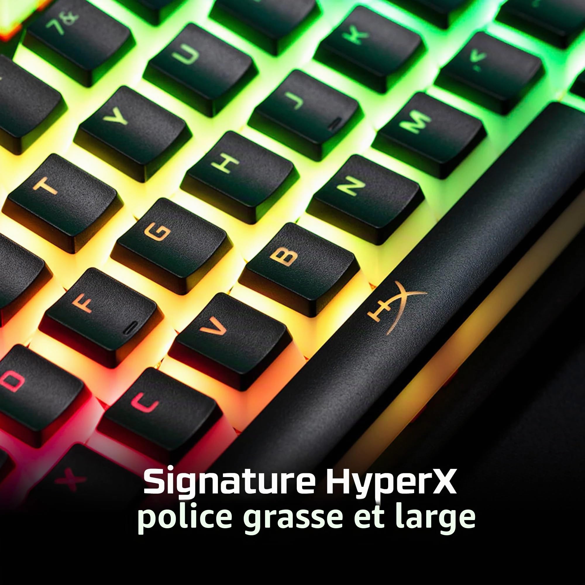 HyperX Keycaps Pudding — Ensemble complet de clés — PBT — {Black