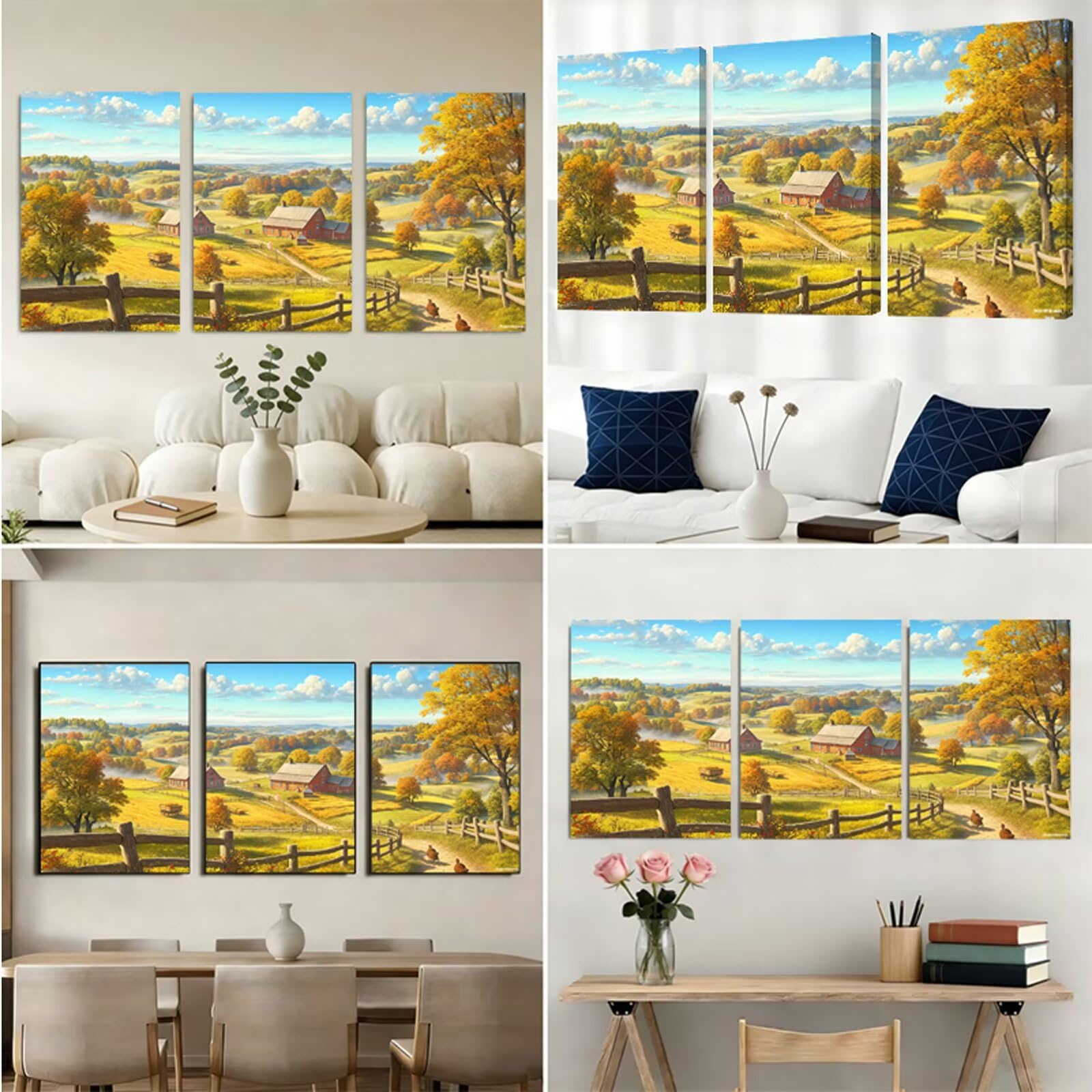 Jesień obraz diamentowy, wiercenie, kompletny zestaw, obraz diamentowy, dla dorosłych, okrągły zestaw do haftowania, 40 x 50 cm, kryształowa mozaika ze strasu, rękodzieło, dekoracja domu, na ścianę