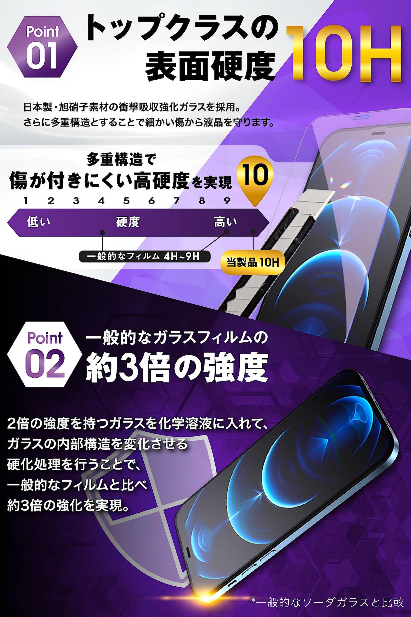 iPhone 15 Plus 128GB ブルー ガラスフィルム1枚付き Amazon | TEIQ iPhone 15 Plus ガラスフィルム ブルーライトカット