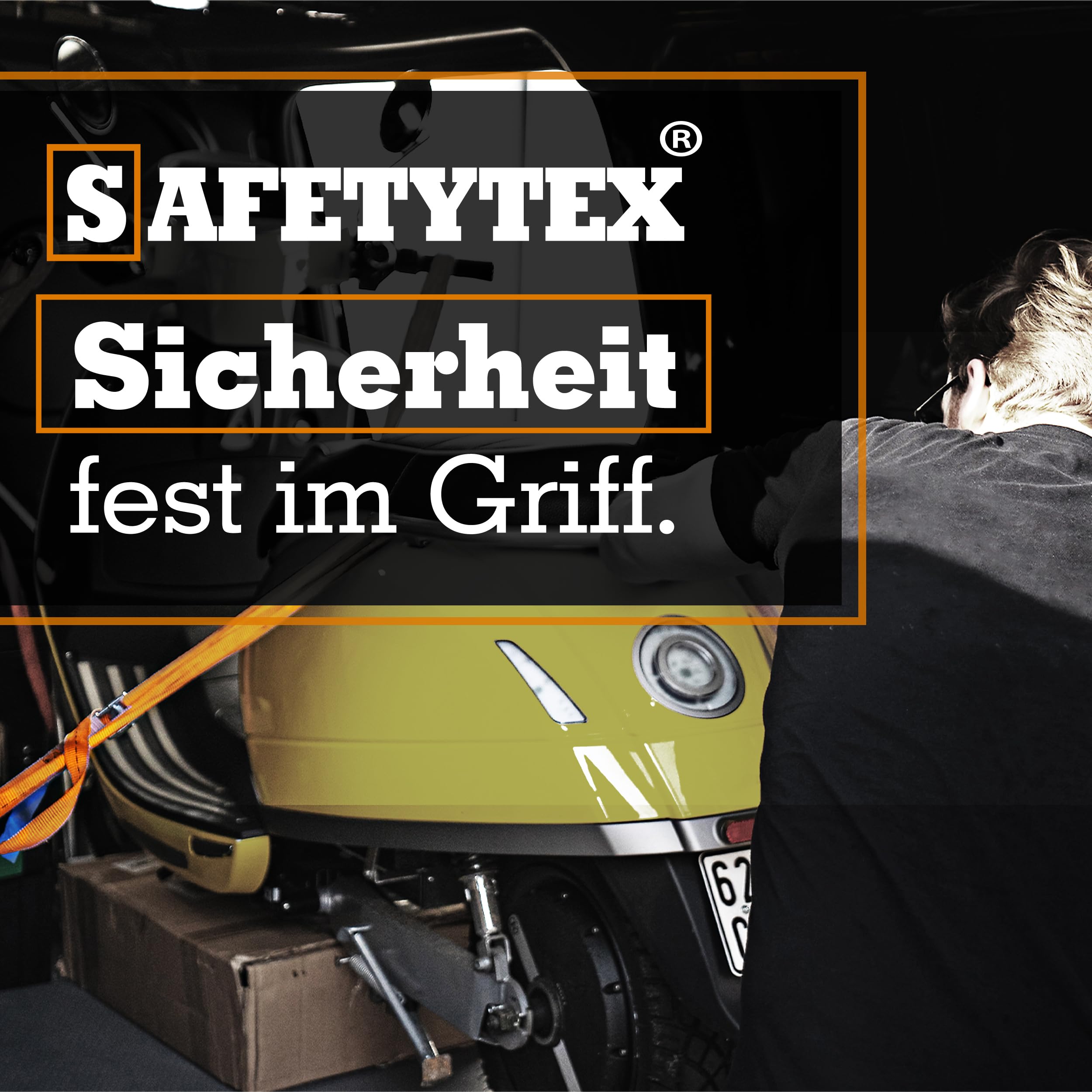 Safetytex Doppel Endfitting Ring Endbeschlag Stahl Alu Zurröse 20 Stück | Double Stud für Airlineschienen mit 2500kg Bruchlast, robuste Befestigung und zuverlässige Ladungssicherung