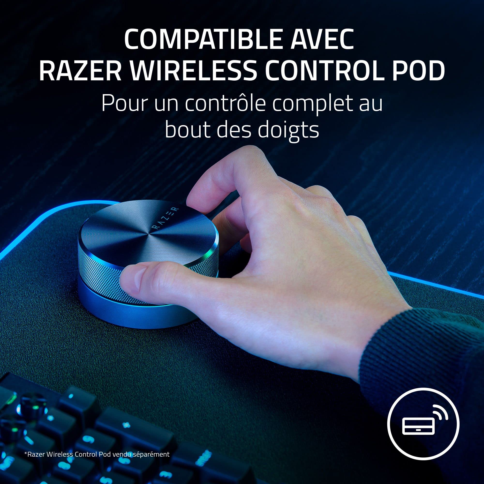 Razer Nommo V2 - Enceintes Gaming 2.1 Large Bande pour PC avec Caisson de Basses Filaire (Haut-Parleurs Large Bande de 3 Pouces avec Bouchons de Phase en Aluminium, THX Spatial Audio) Noir