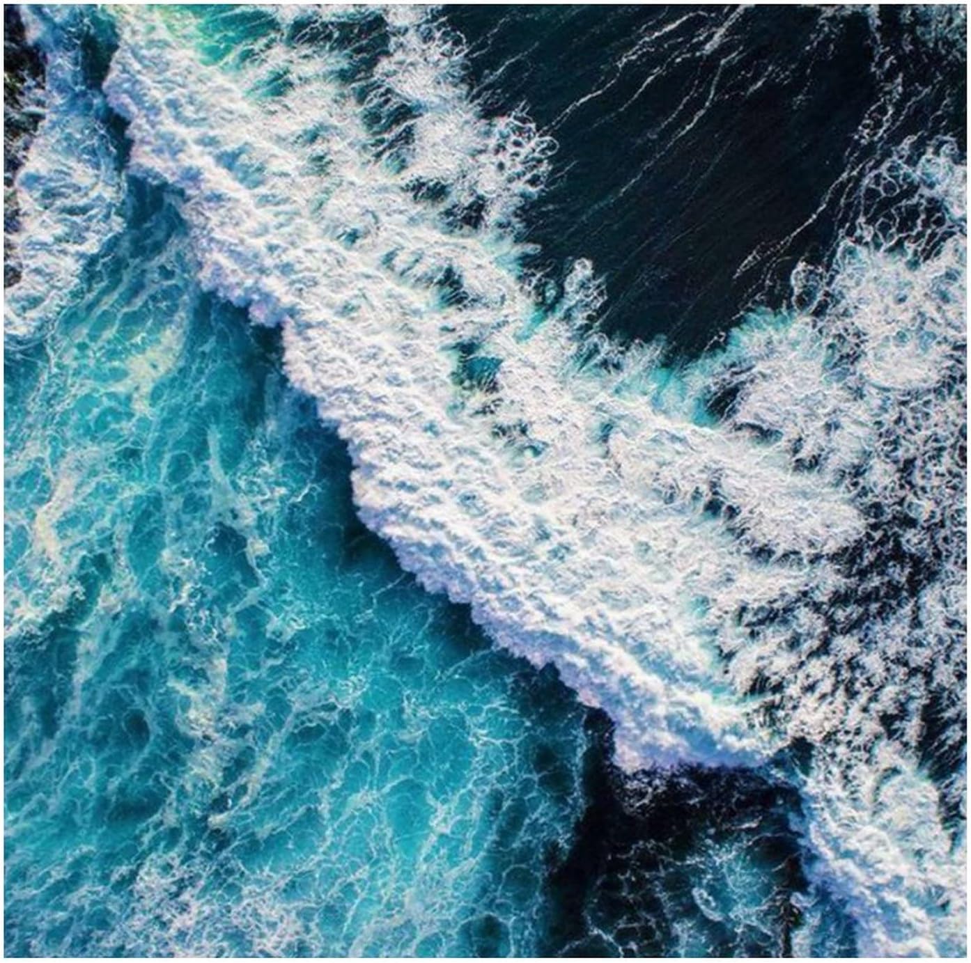 Ocean Waves Beach Theme Mural Decals Modern Nautical