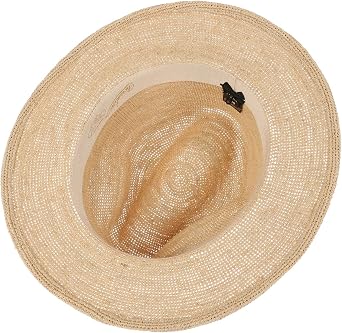 Borsalino Packable Crochet Straw Hat Women/Men - Made in Italy