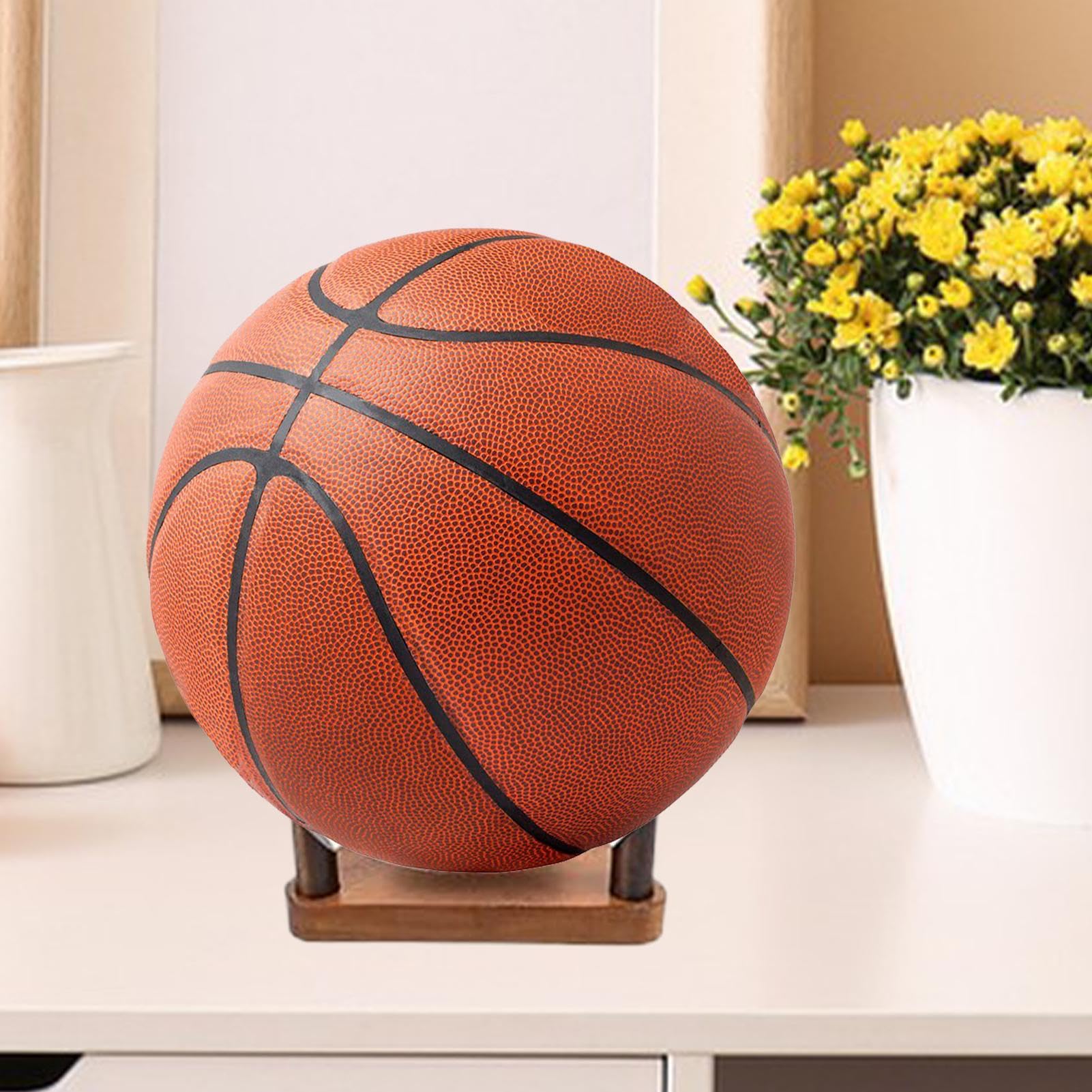 Genérico Soporte para Mostrar Balones - Portabolos De Madera para Exposición Y Almacenamiento,Estante Multifuncional Decorativo para Habitaciones Deportivas Dormitorio Gimnasio