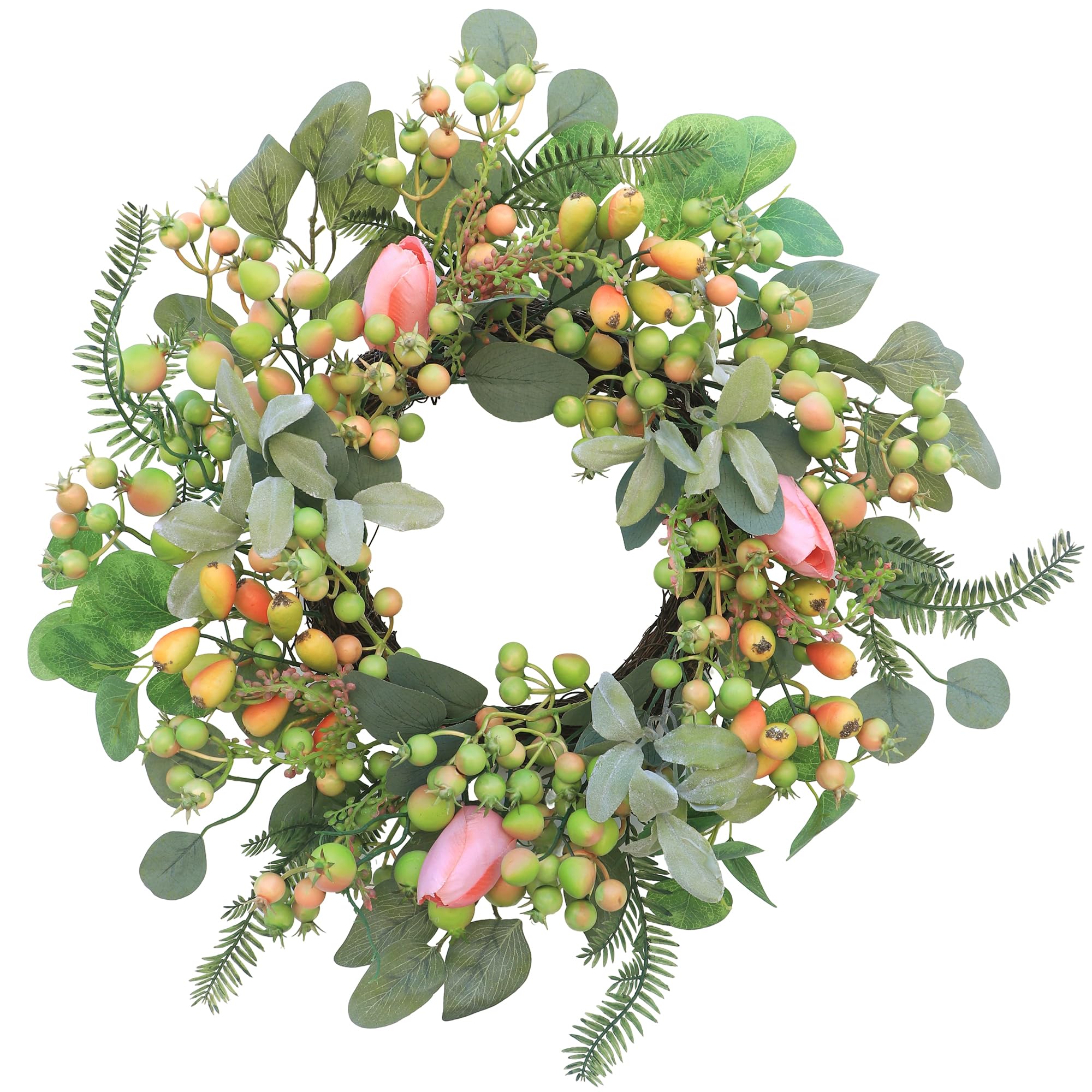 Tulip Wreath for Front Door