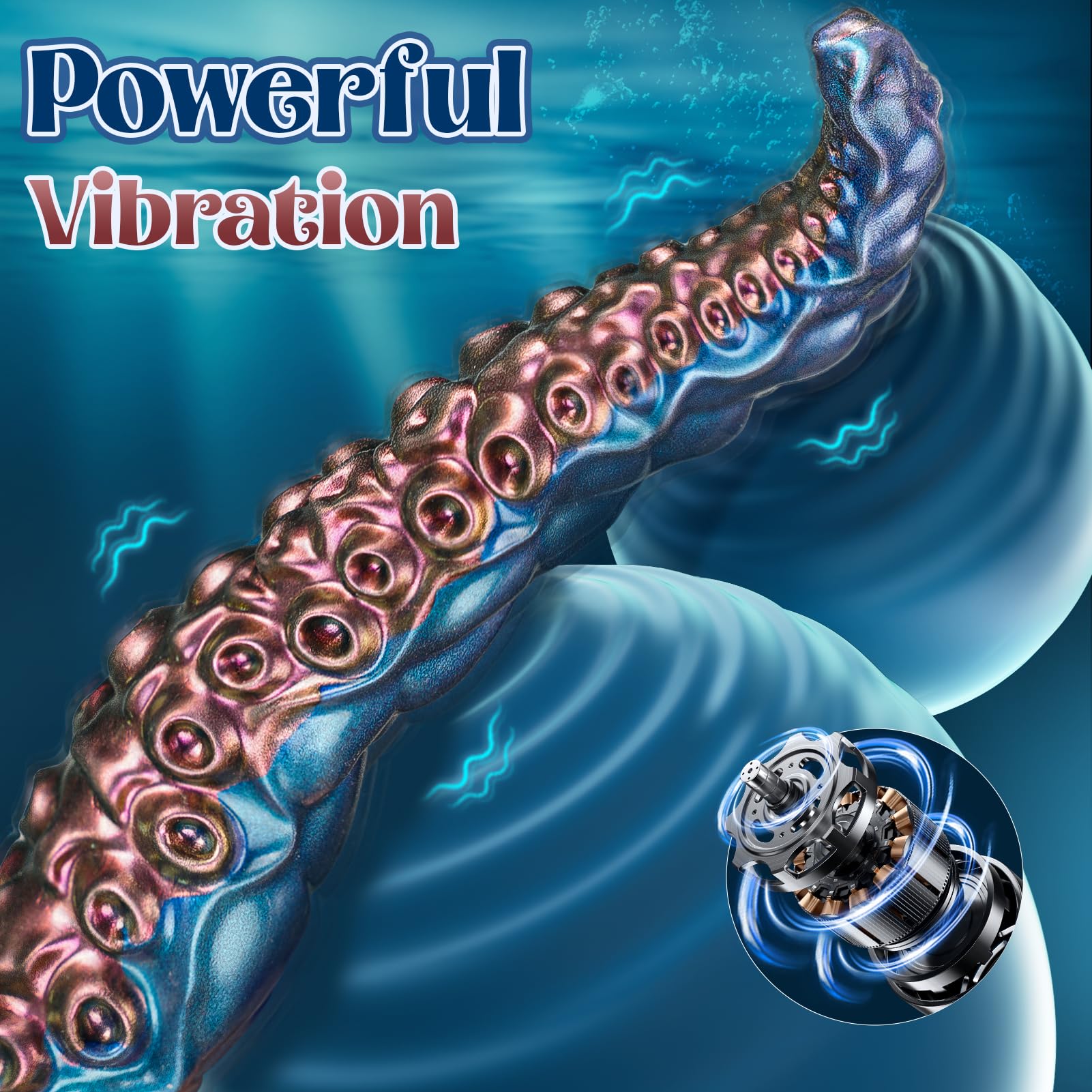 Vibrator Tentacle Dildo Sex Toy - COKARAGE 14.6'' Monster Anal Dildo Fantasy Dildos App & Remote Control Multi-Vibrations, Suction Cup U & G-spot Dildo Vibrators, Long Dildos Adult Sex Toys & Games: BluePurple-14.6''Vibrator