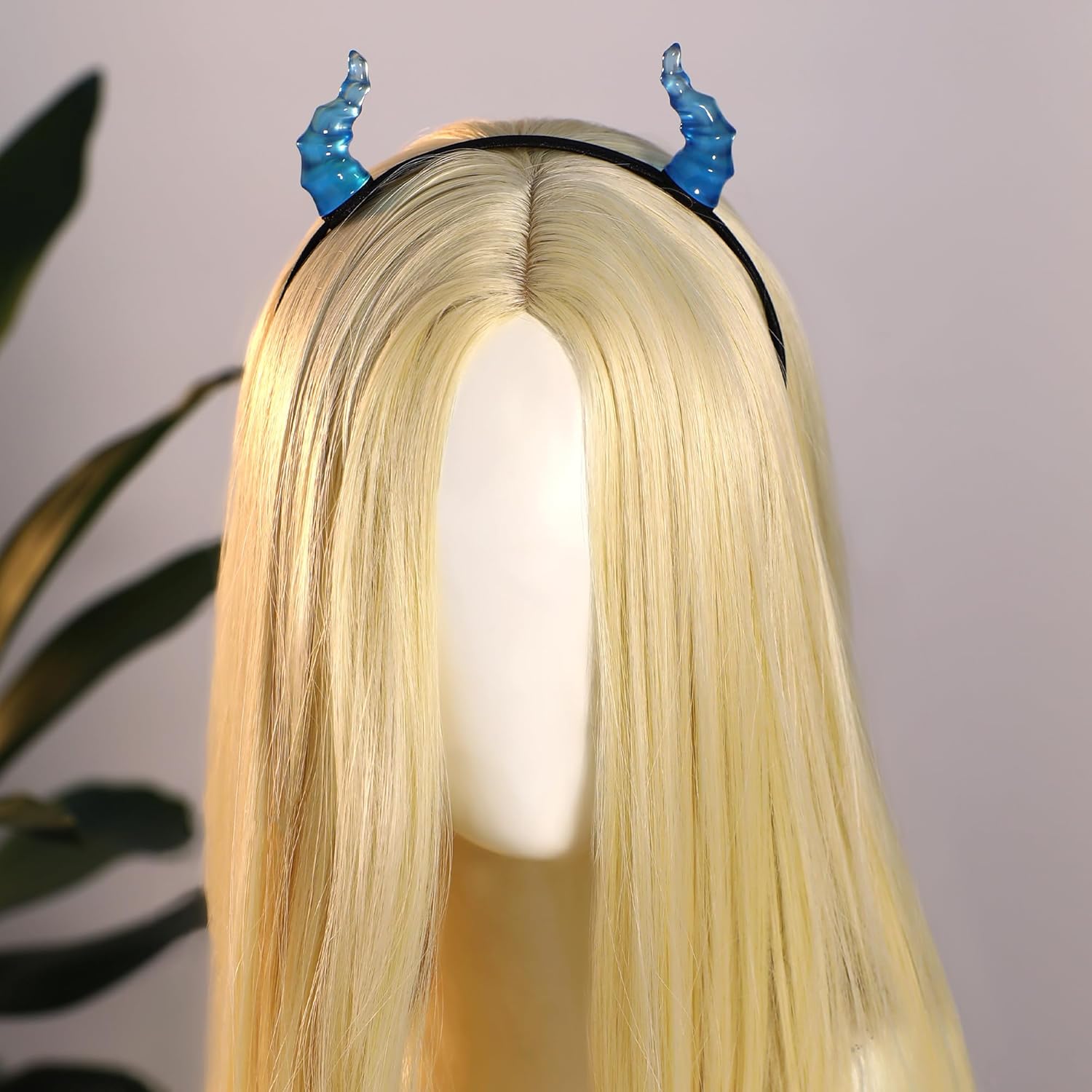 MOSTORY Mini Devil Horns Headband - Horn Hairband for Adult Halloween Cosplay Photo Shoot - Image 2