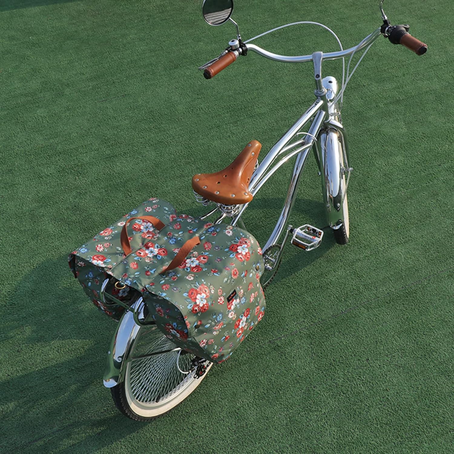 Tourbon 自転車 バイク サドル 複数の仕切り バッグ パニアセット リア