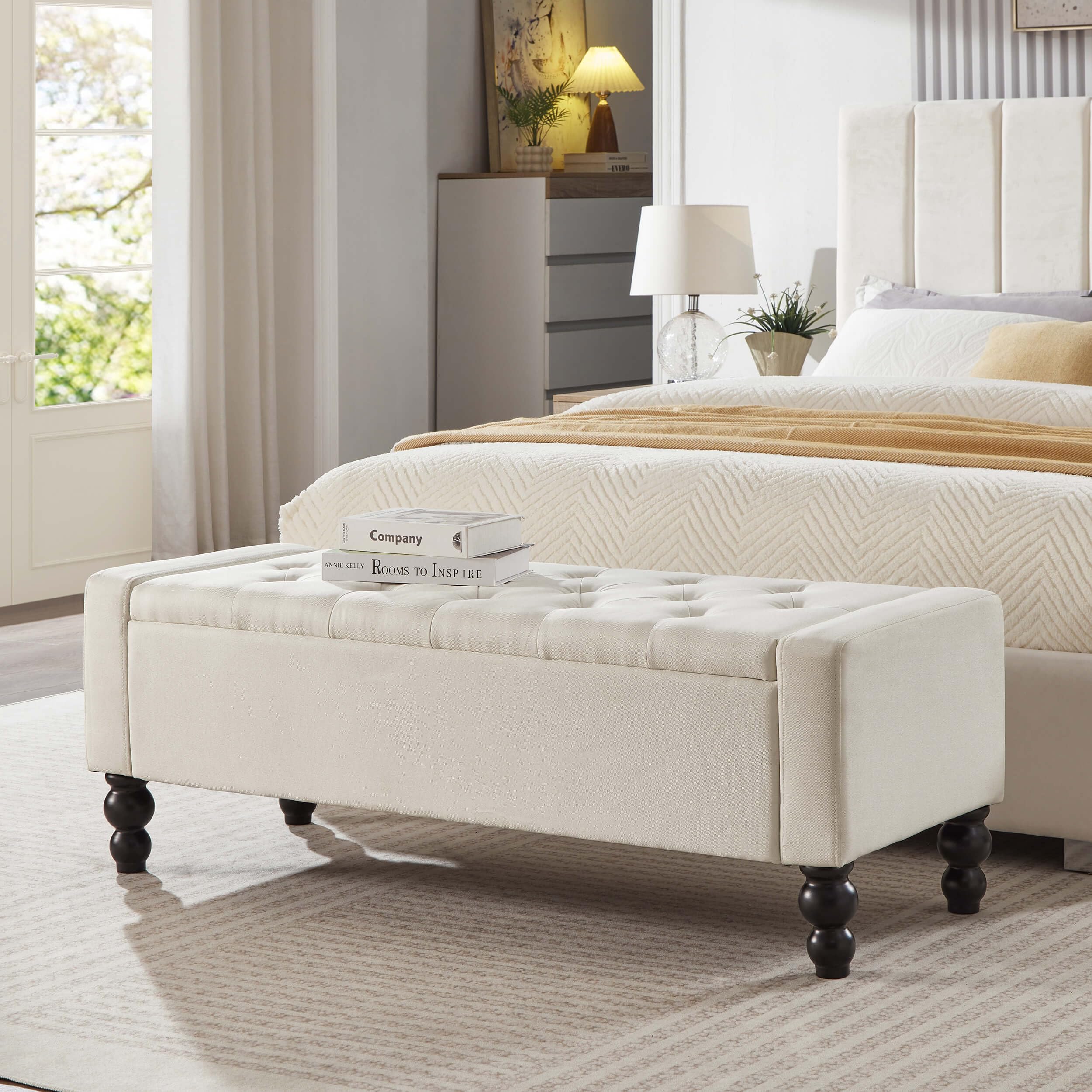 DRM'SCUUM 50' Storage Ottoman Bench