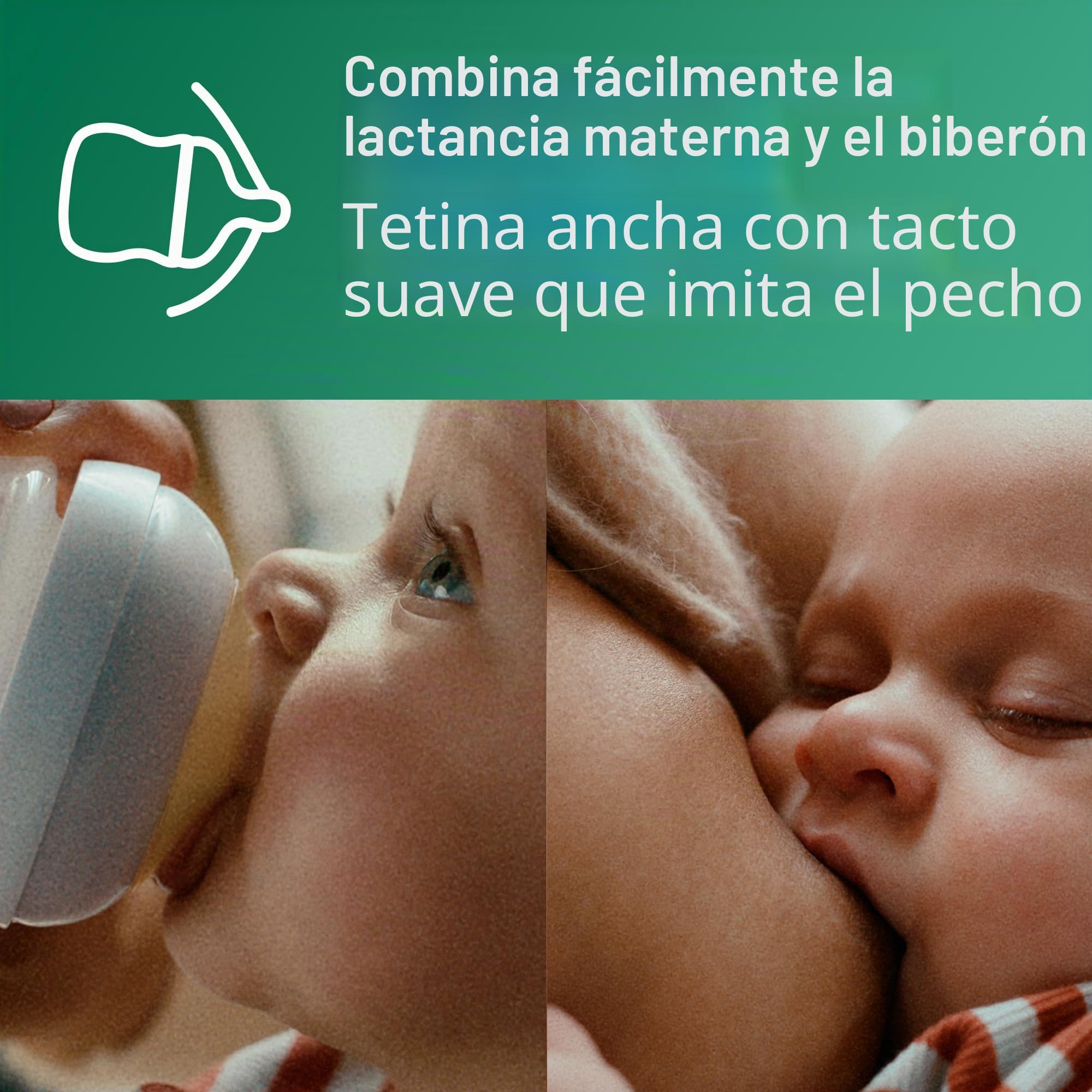 Philips Avent SCY913/04 - Juego de 4 biberones con tetina natural (cristal, 227 ml)