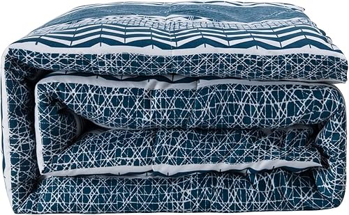 Miniatura 8 de Shatex - Juego de edredón tamaño matrimonial de 3 piezas para todas las estaciones del año, 100% microfibra de poliéster, ultra suave, con 2 fundas