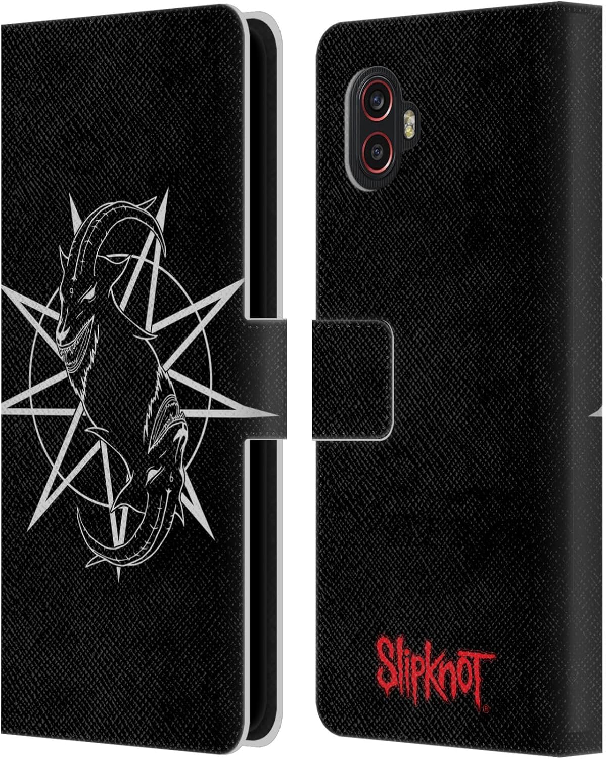 Head Case Designs Officially Licensed Slipknot Goat Logo Key Art Leather Wallet Case Compatible with Samsung Galaxy Xcover6 Pro/Pro2
