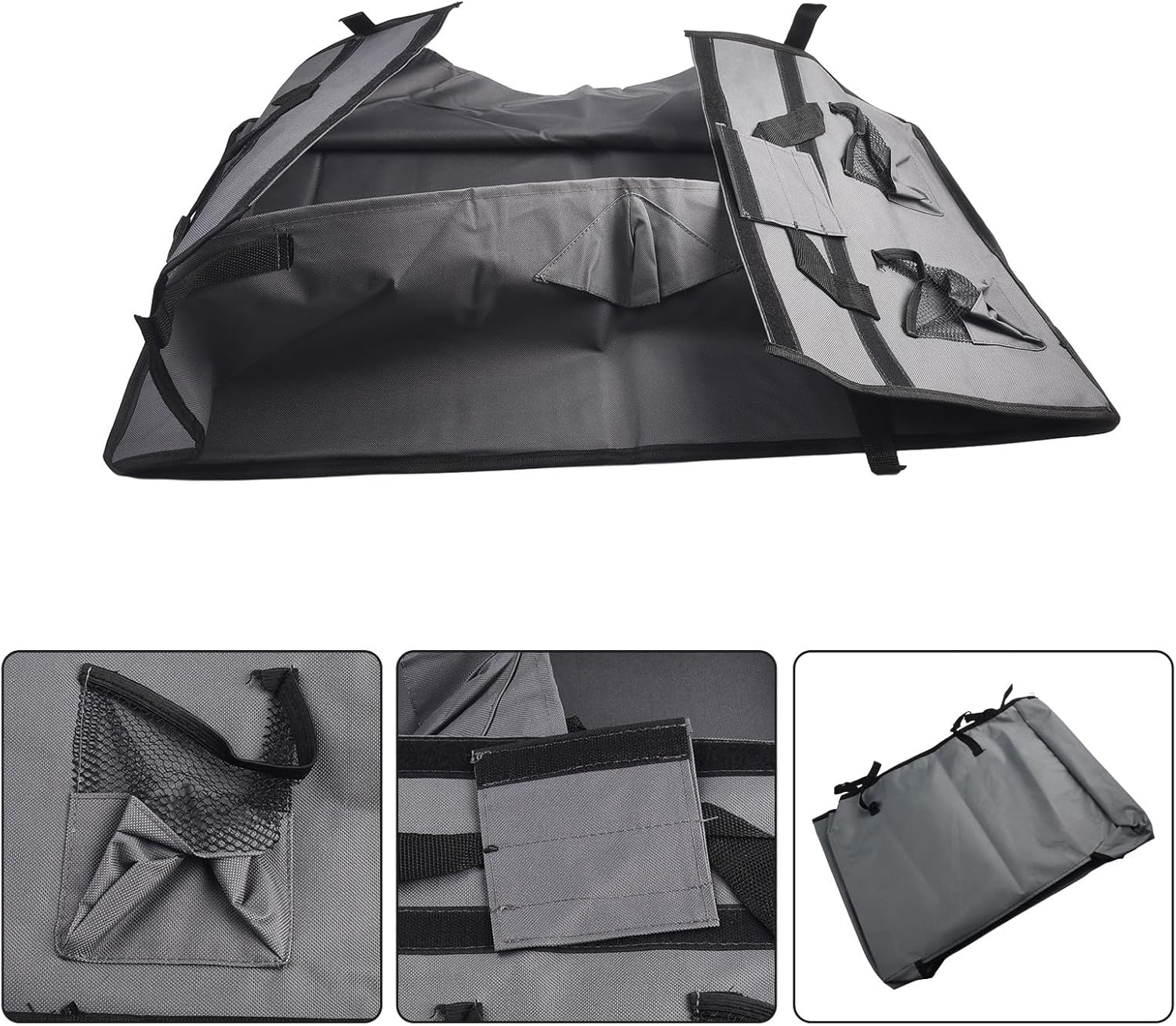 for Replacement Lining Bag for Folding Wagon Cart - 600D Oxford Cloth Storage Liner - Fits 80x45x26cm Carts, Compatible with Metal Frame Models (Grey)