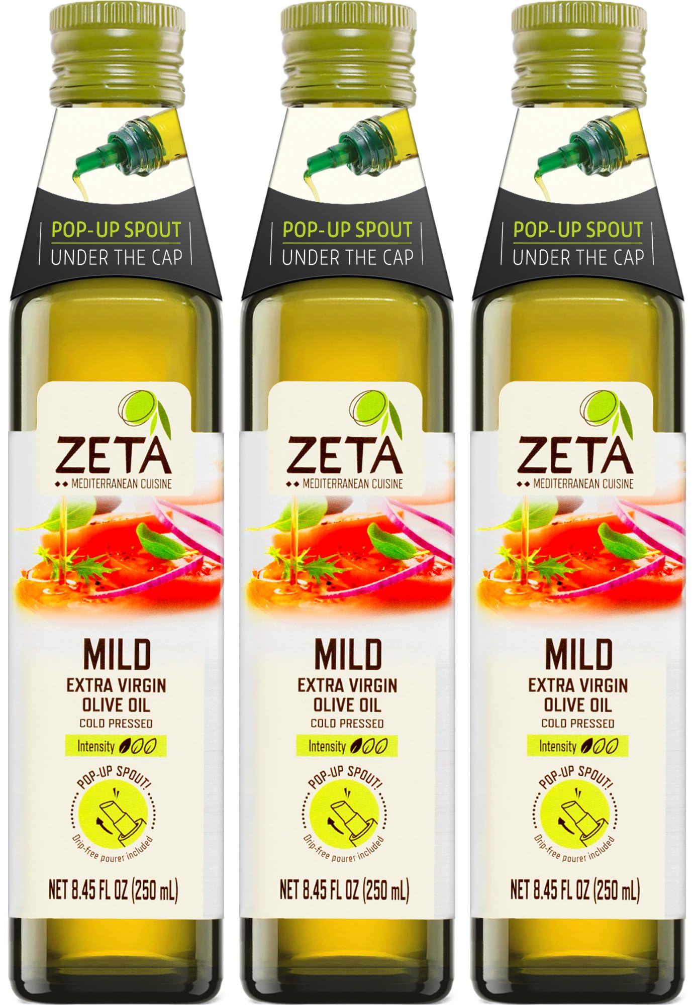 Amazon.com : Zeta Extra Virgin Olive Oil, 8.5 fl oz (3 Pack