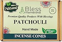 Vista 154 de Bless International Cedro 100% natural - Conos de incienso hechos a mano, sumergidos a mano, orgánicos, sin productos químicos para purificación