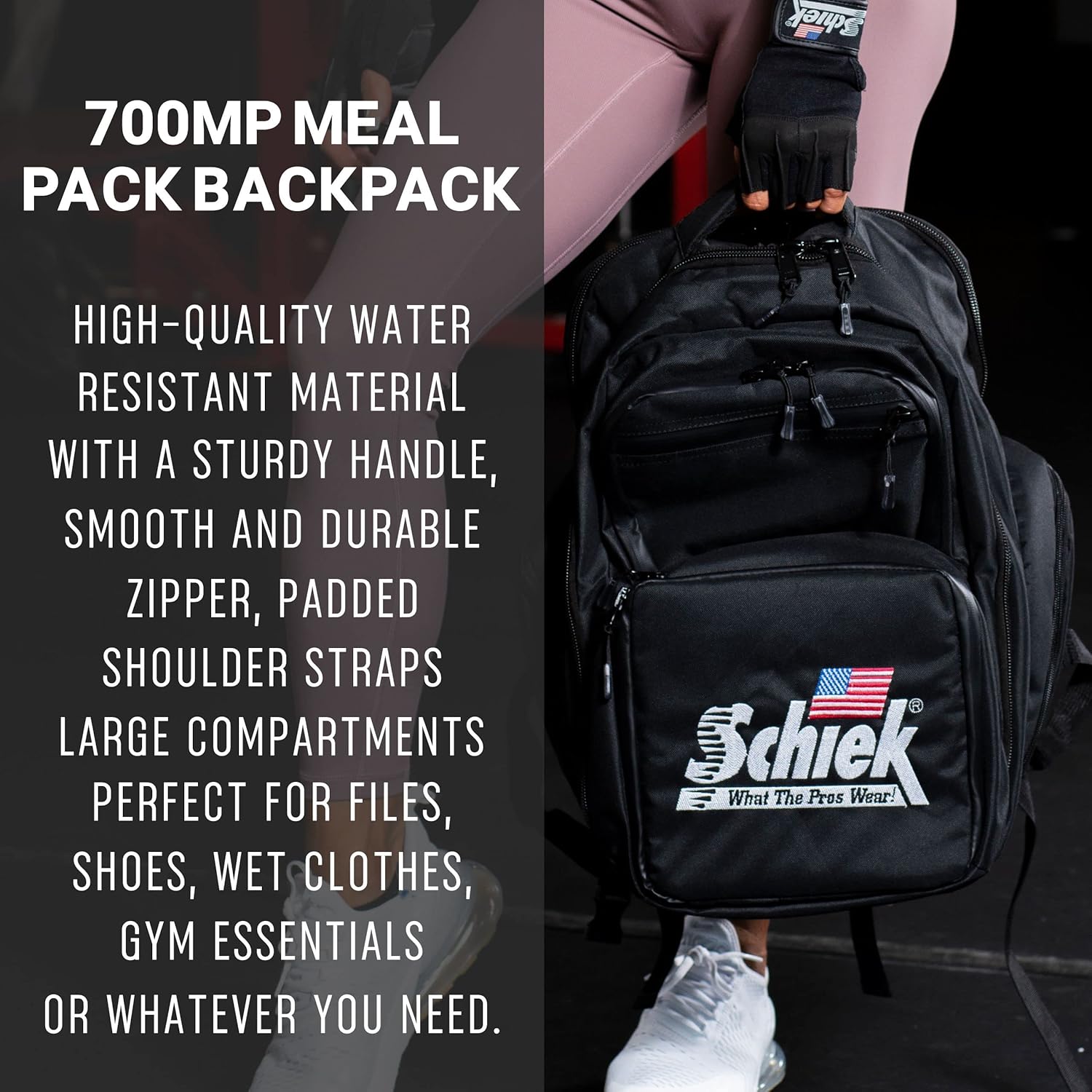 Schiek Sports Model 700mp Meal Backpack - Insulated Lunch Backpack with Removable Meal Compartment