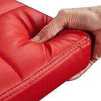 Vista 10 de Yaheetech Bar Stools Set of 2, Adjustable PU Leather Swivel Barstools, Modern Counter Stools with Back and Footrest, Counter Height Barstools for