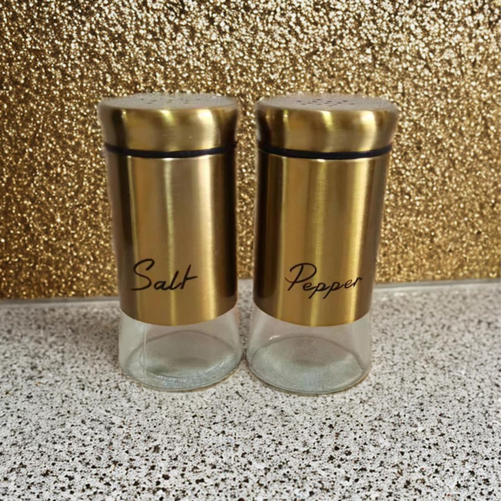 Poeder Shaker Commerciële Poedersuiker in Goud Zout en Peper Shakers Stofdoek Zeef Messing Cacao voor Koffie Kaneel met Deksel Witte Ui Kruiden Culinair, Keukengerei & Gadgets