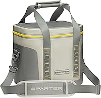 Vista 1 de SPARTER Enfriador suave portátil de 12 latas, IP68 Tizip cremallera a prueba de fugas para camping, pesca, playa, aire libre, hielera aislada