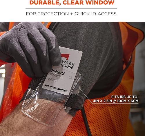 Miniatura 4 de Ergodyne squids porta insignias porta identificación de vinilo con banda.