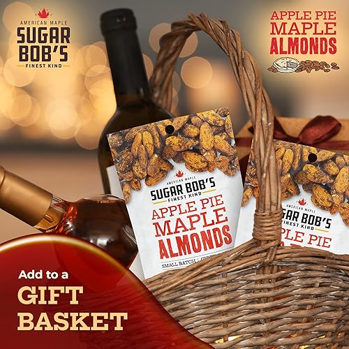 Miniatura 8 de Sugar Bob's Finest Kind, Vermont - Almendras de azúcar y arce con tarta de manzana, almendras tostadas lentamente, recubiertas con especias