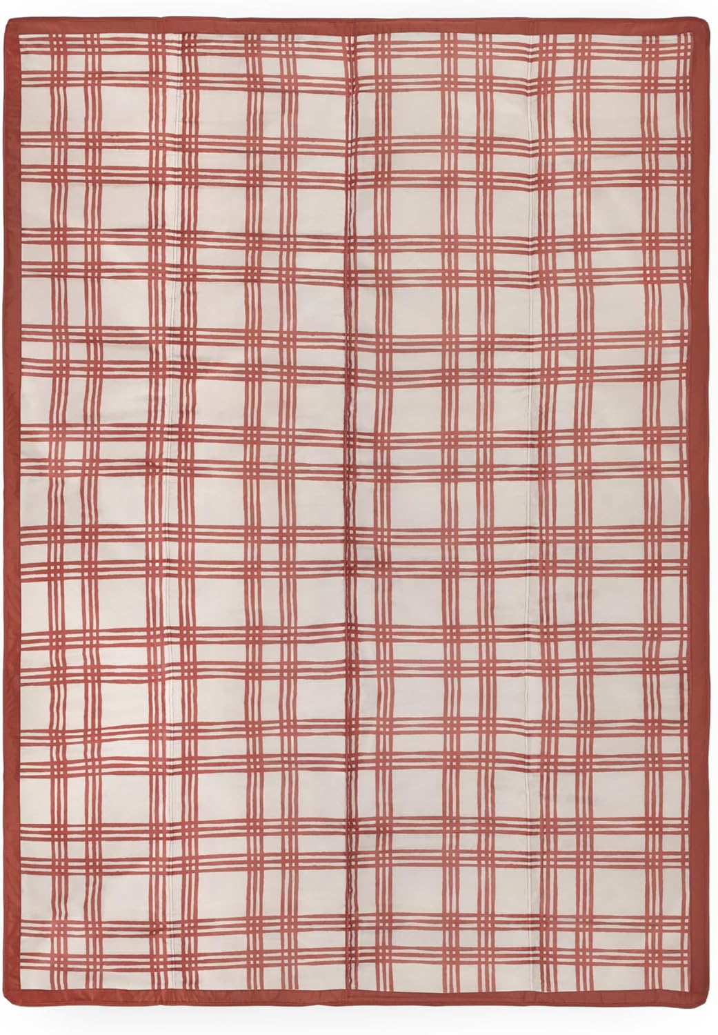 Little Unicorn 5'x5' Outdoor Family Picnic & Beach Blanket | Durable & Water-Resistant Fabric | Compact Fold & Easily Wipes Clean | Zipper Pocket (Picnic Plaid)