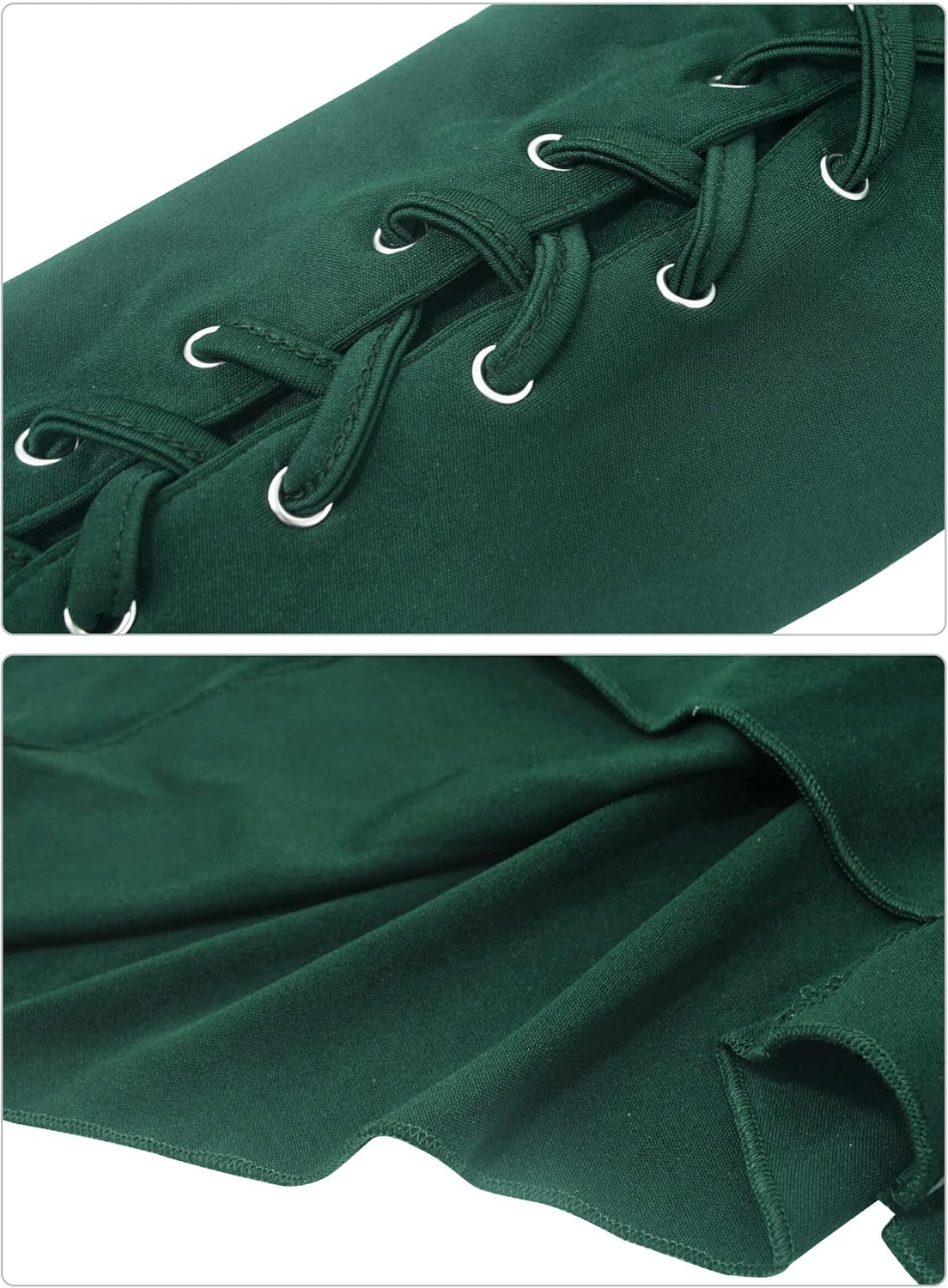 FEOYA Medieval Cloak Hooded Dress for Women Renaissance Gothic High Low Dress Vintage Long Sleeve Steampunk Hoodie Dresses - Image 4