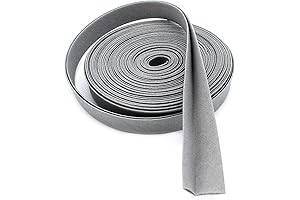 Double-fold Bias Tape to Bind Rugs (5 Yards, Grey)