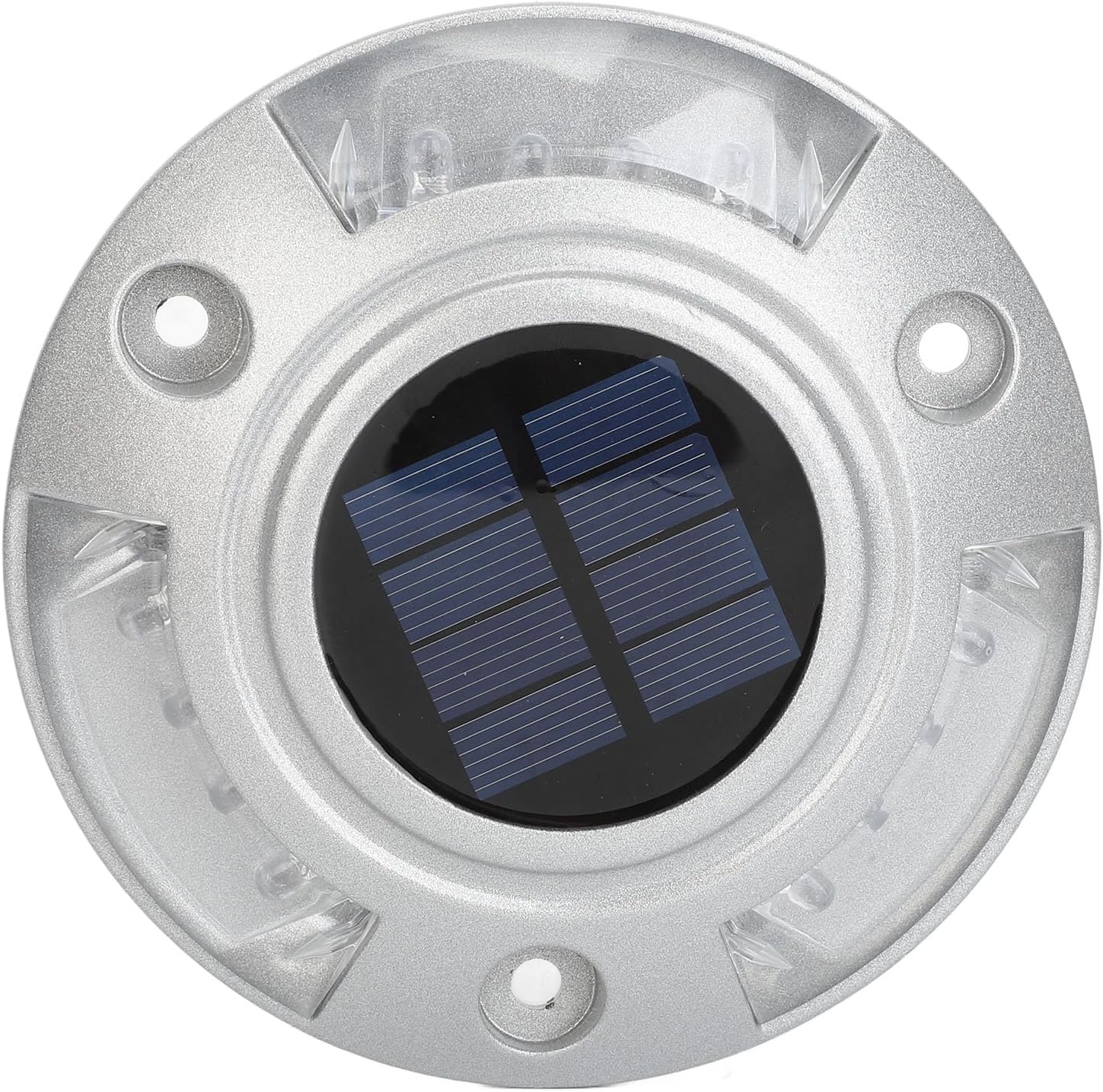 Solar Deck Lights Outdoor, 6V 1.8W LED Deck Lighting Solar Road Stud Solar Powered LED Solar Dock Lights Outdoor Waterproof Warning Road Markers for Boat Dock Pathway Runway