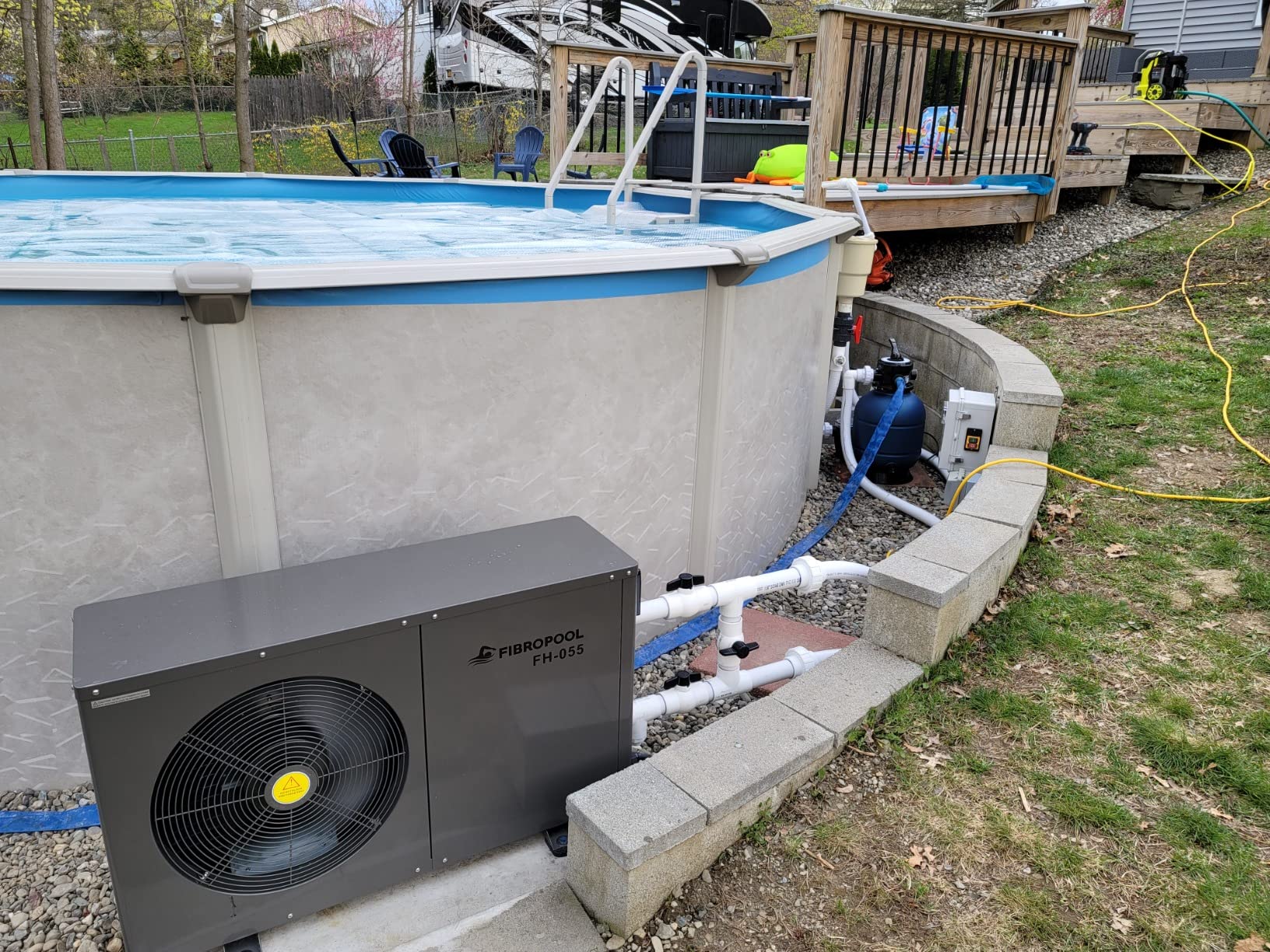 91/mo Finance FibroPool FH055 Swimming Pool Heat Pump Buy Now, Pay