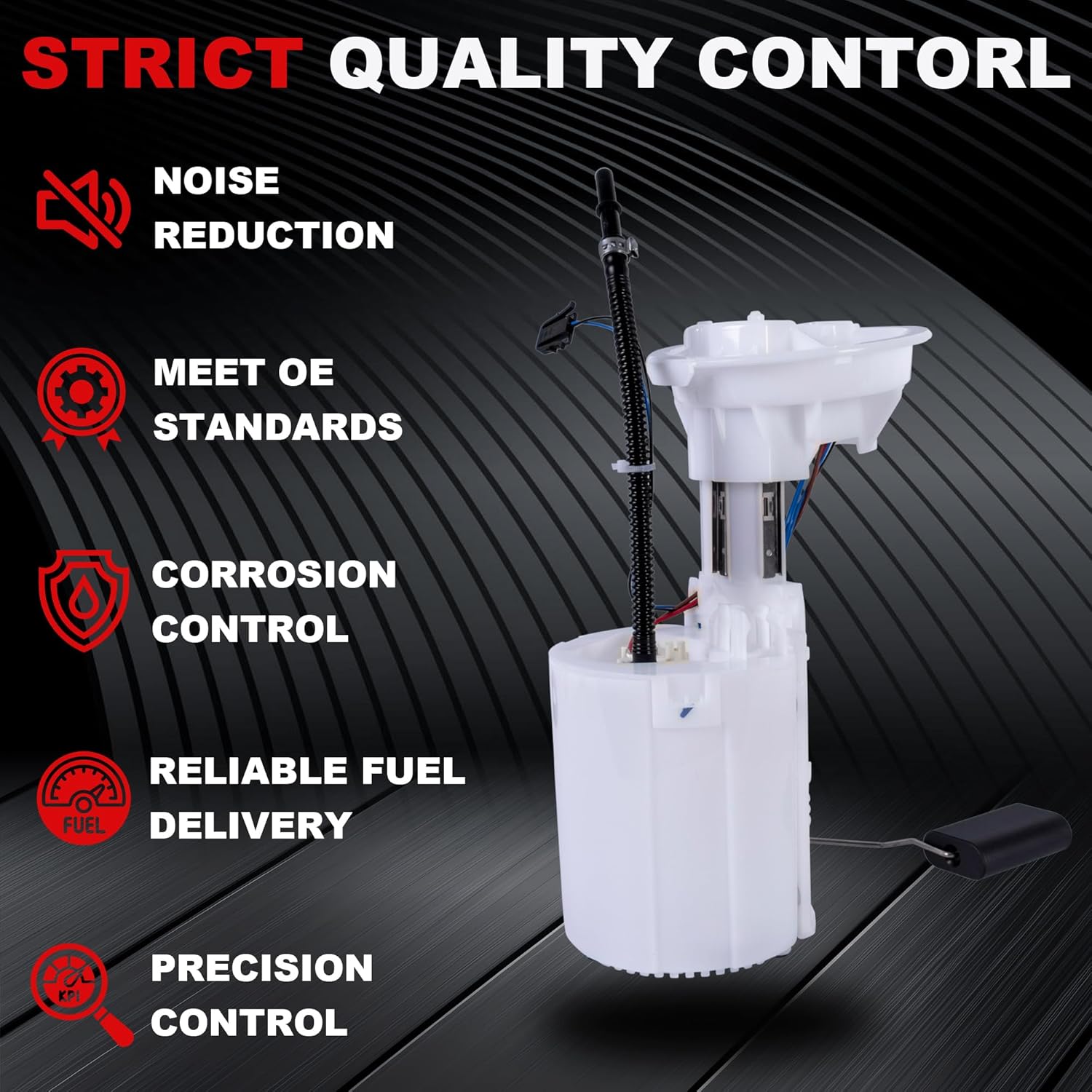 Electric Fuel Pump Assembly w/Sending Unit Compatible for 2002-2004 Mini Cooper L4-1.6L Replaces E8594M