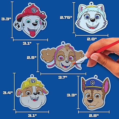 Miniatura 6 de Arte de ventana de Paw Patrol, hace 5 atrapasoles de escombros de la Patrulla Canina, Everest, Marshall, Chase, Skye, atrapasoles de la Patrulla