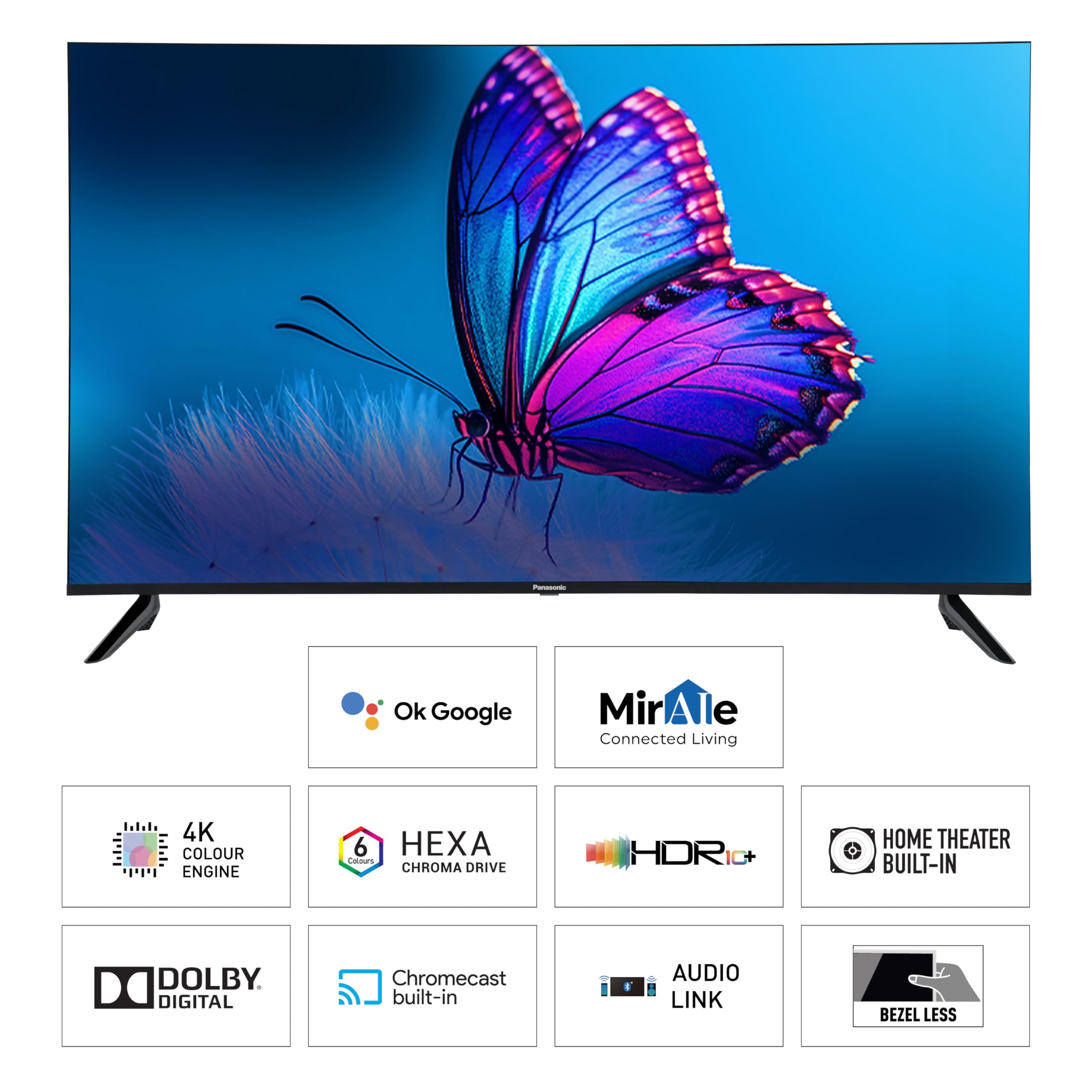 Panasonic 108 cm (43 inches) 4K Ultra HD Smart LED Google TV TH