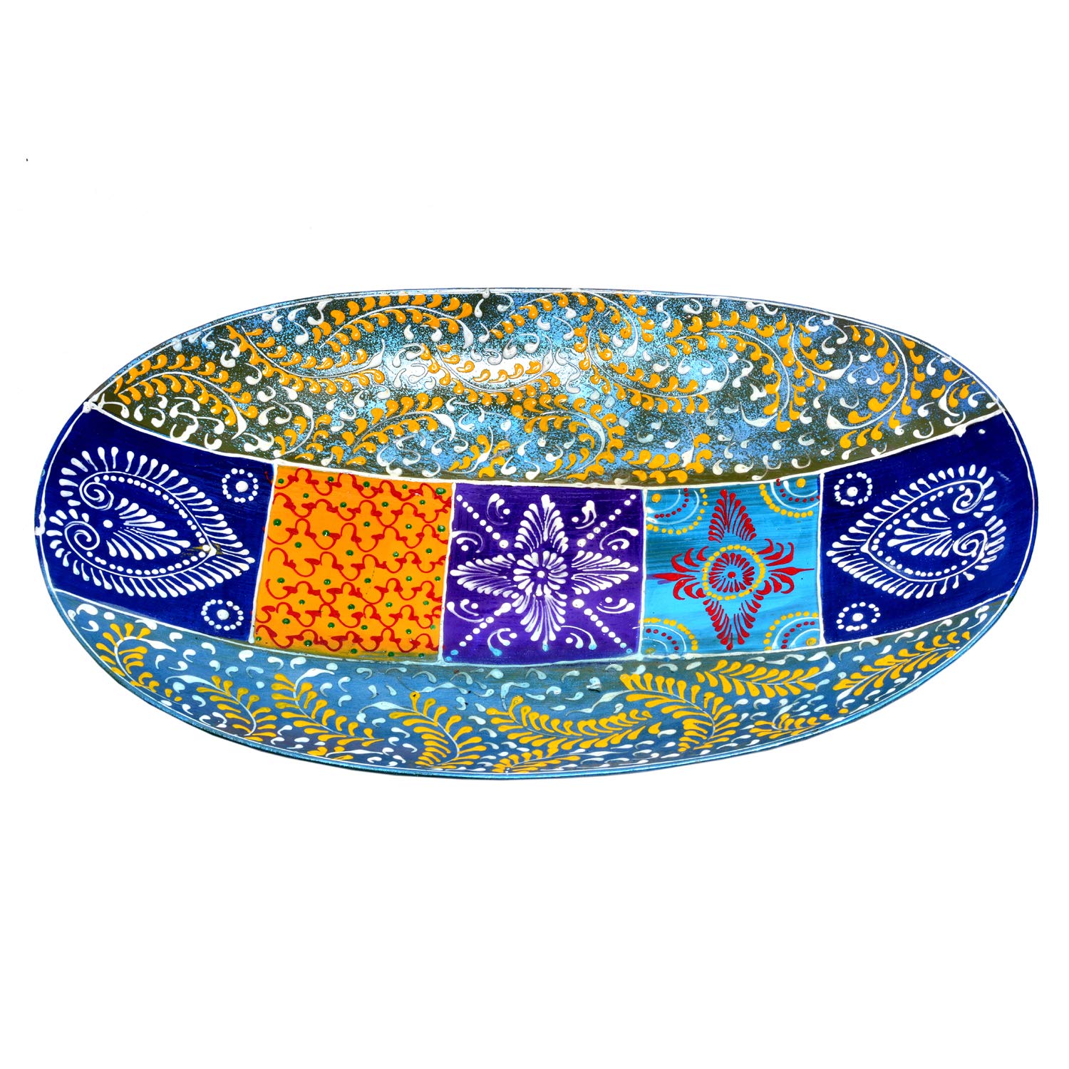 EURASIAMetal Tiam Platter Show Piece Antique Table Top Home Decor, Handicrafts Sculpture, Decoration for Living Room, Bedroom Office, Art Gifting House Warming