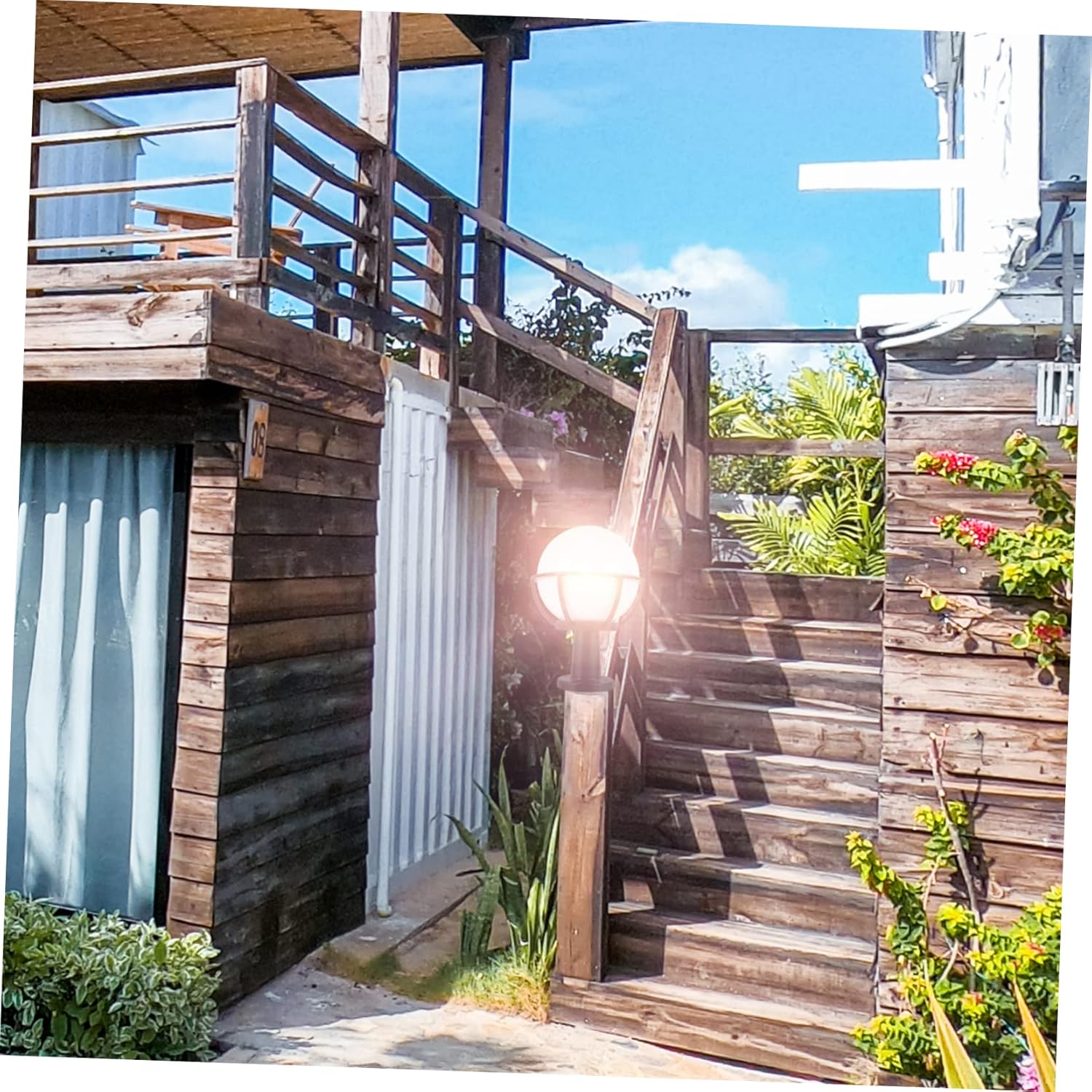 1Set Durable Globe Lamp Shade for Outdoor Post Light Spherical Light Cover for Garden and Courtyard Street Lamps Energy Efficient Design