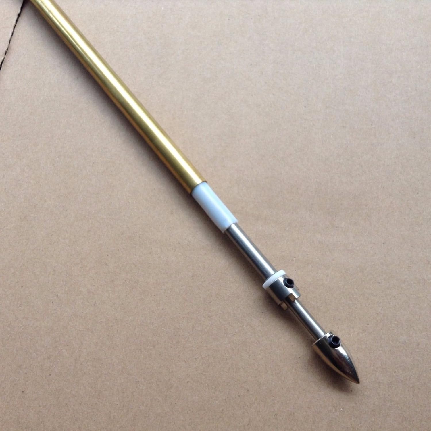 1/4" 6.35mm×430mm Flex Cable 1/4" to 3/16" Shaft Drive Dog Prop Nut for RC Boat