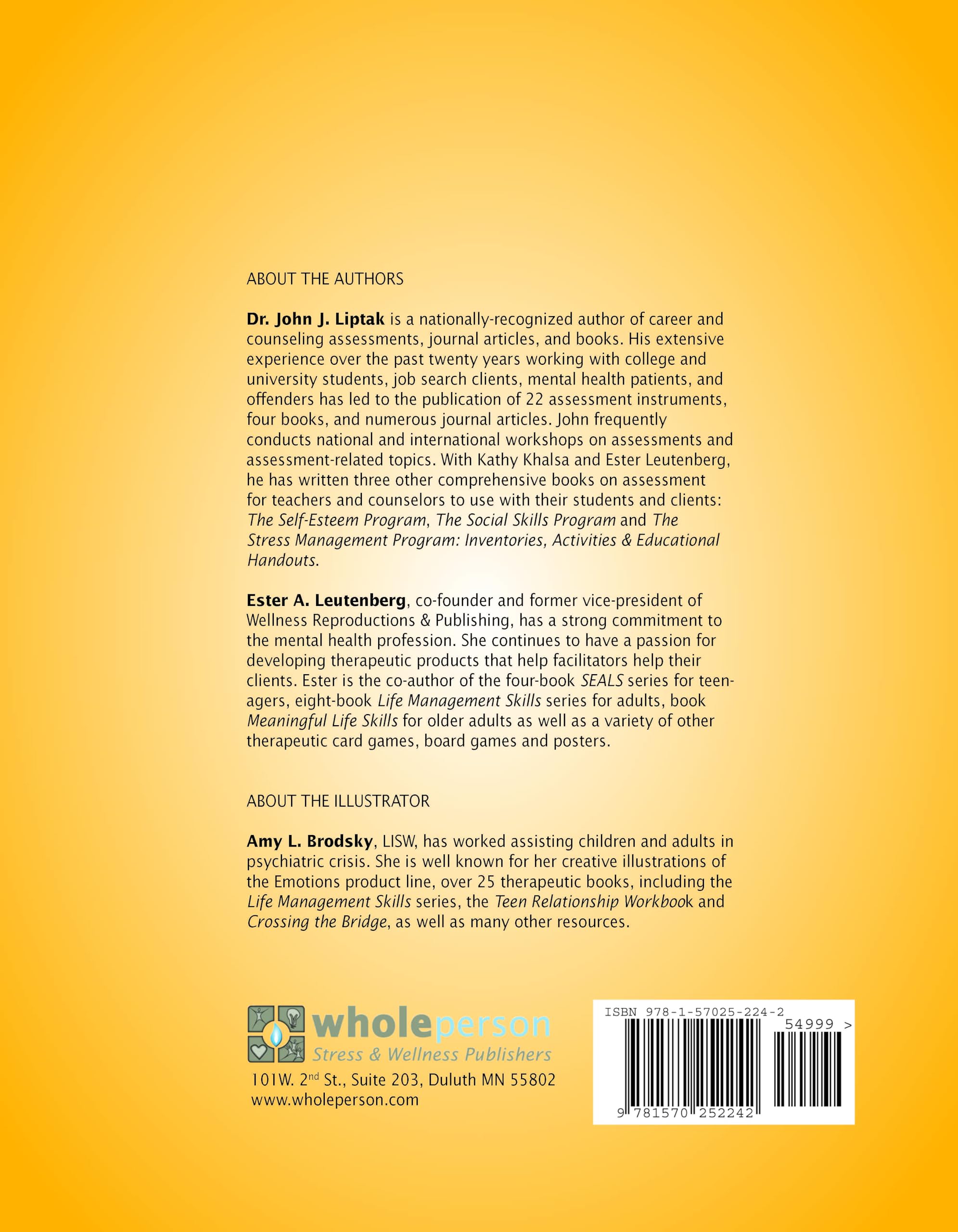 Anger and Agression Workbook: Self-Assessments, Exercises and Educational Handouts (Mental Health & Life Skills Workbook Series)
