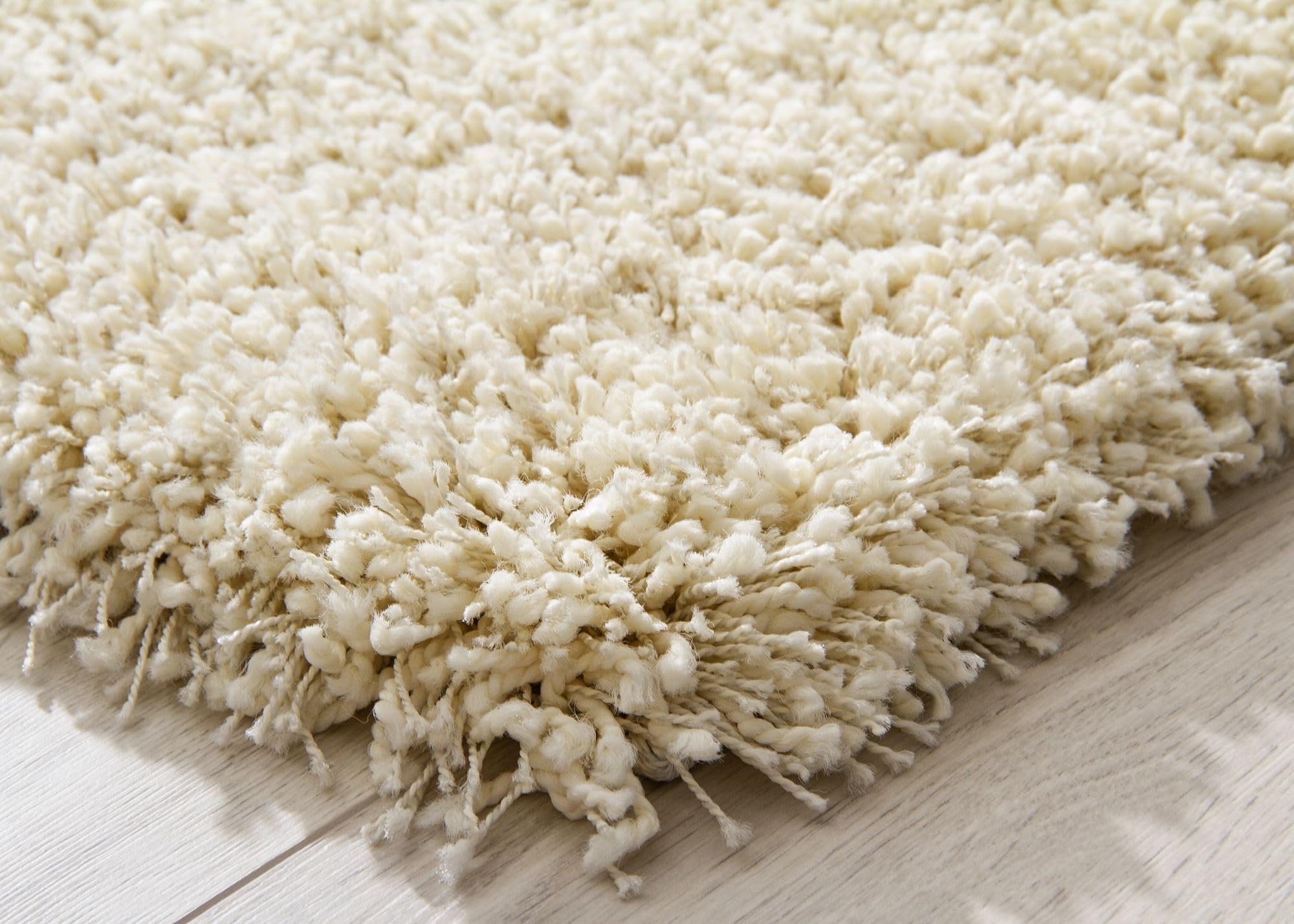 Steffensmeier Ragolle Twilight Hochflor Teppich Shaggy, weich & elastisch, moderner Wohnzimmer Teppich, Creme 6926, 80x150 cm