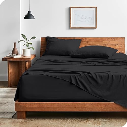 Bare Home Juego de sábanas de microfibra ultrasuave de 1800 hilos lavadas, increíble suavidad, bolsillo profundo, sábanas y fundas de almohada