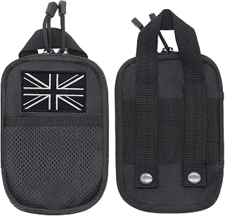 Molle Pouches, Tactical Molle EDC Pouch Waist Bag Multifunction Waist Bag Pouches Hanging Accessories Holde With Cell Phone Holster For Sports Hiking Camping (black)