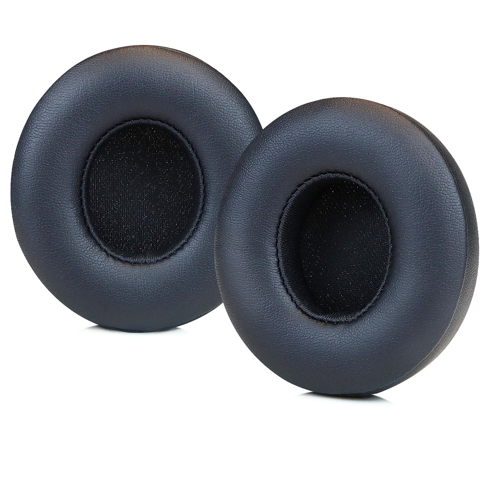 REELOXY Replacement Solo4 Protein Leather Earpads, Soft PU Leather Ear Pads Cushions for Beats Solo 4 On-Ear Headphones with High Density Memory Foam(