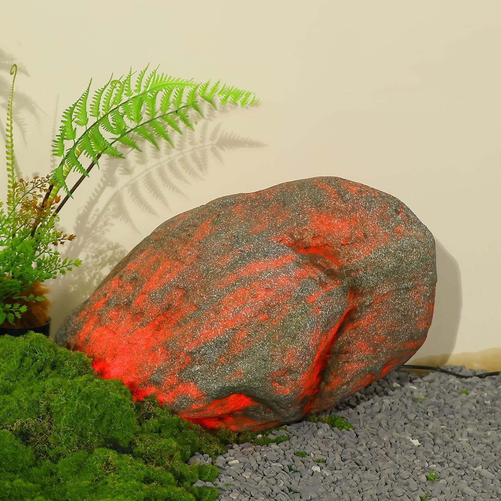 Rocce da Giardino Luminose Pietre finte paesaggistiche Illuminate