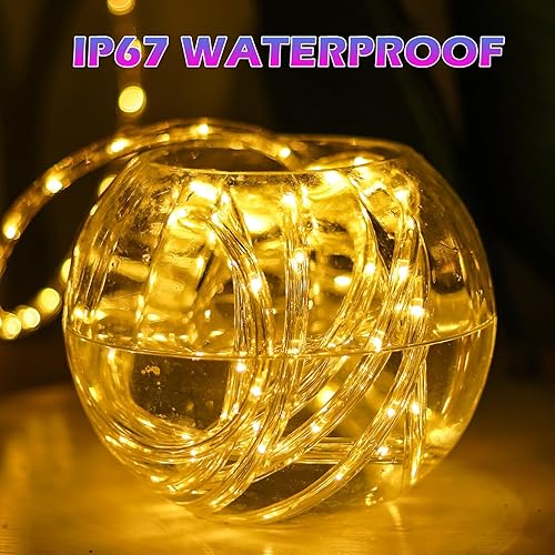 Miniatura 3 de Tira de 240 luces LED, 24 V, 2 cables, tira de luces para exteriores de bajo voltaje, tubo transparente, impermeable, iluminación decorativa con 8