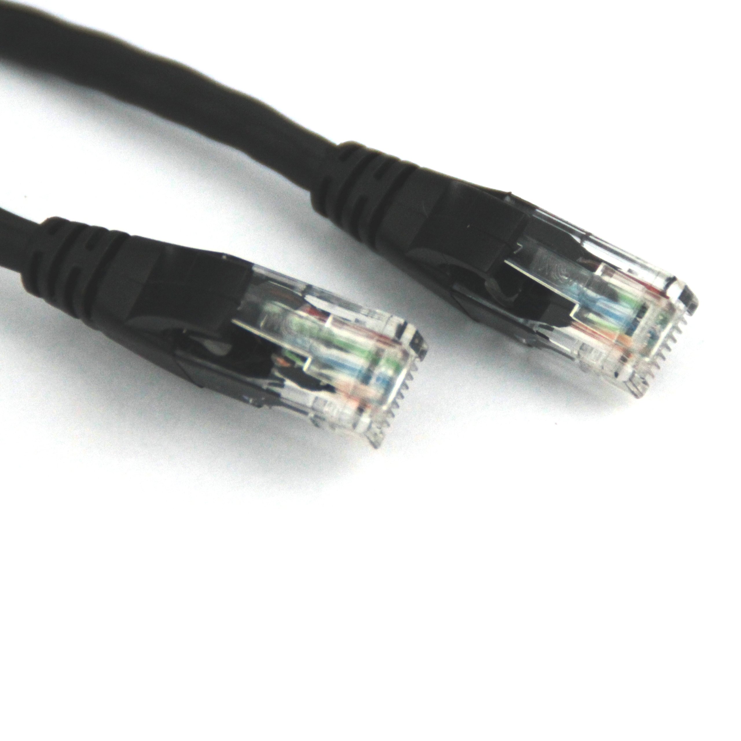 Vcom 3-Feet Cat5E Molded Patch Cable, Black (NP511-3-BLACK)