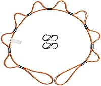 Vista 9 de LOOPROPE Cuerda elástica con sistema de amarre de ganchos Correa de carga ajustable Sin nudos Camión, RV, ATV, camping, accesorio al aire