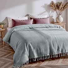Kanepe, Koltuk ve Yatak  rt s  - 200x220 cm -%100 Pamuk  plik - Nefes Al r ve Yakmaz - Oturma Odas  ve Yatak Odas  Dekorasyonu - Orta Kal nl kta Pamuk Battaniye - Boho Tasar m - Ada ay